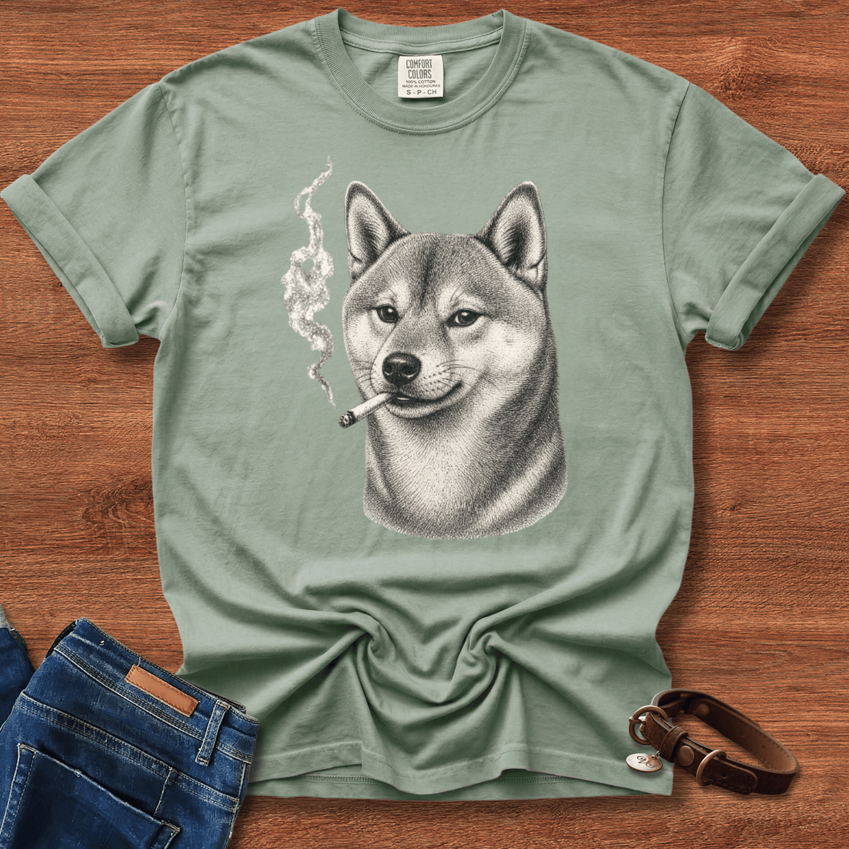 Akita Inu Smoke T-Shirt