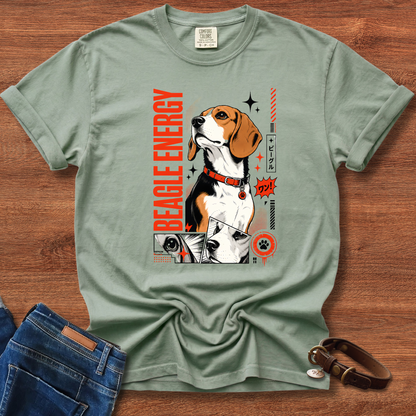 Beagle Energy Manga T-Shirt