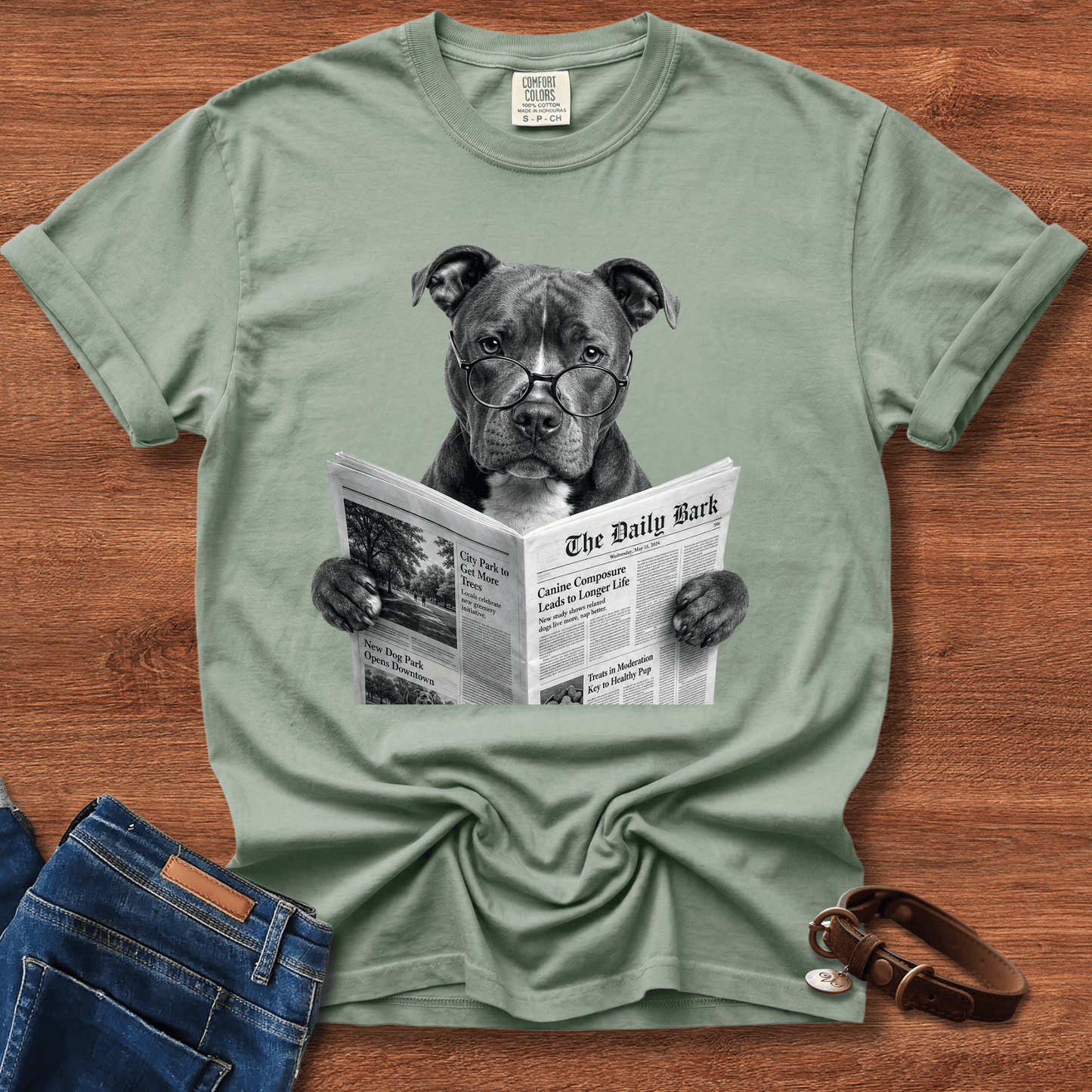Pitty Reading - Pitbull Humor T-Shirt