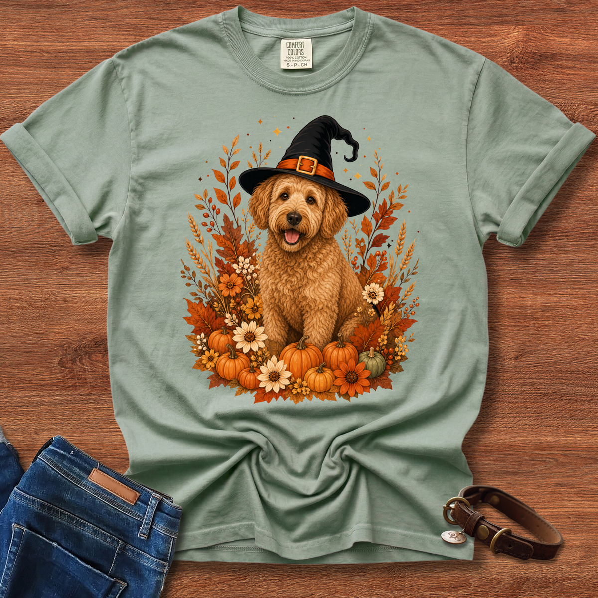 Dachshund Halloween Witch T-Shirt