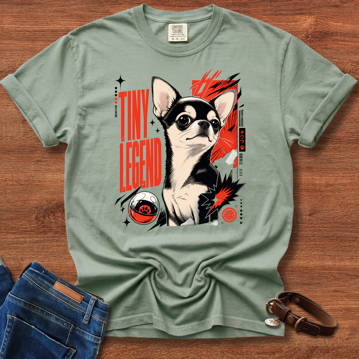 Chihuahua Tiny Energy Manga T-Shirt
