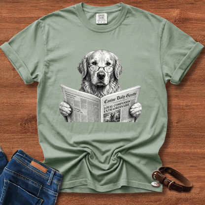 Golden Retriever Reading T-Shirt