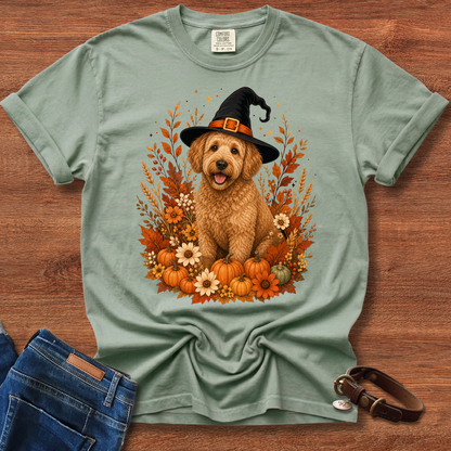Labradoodle Halloween Witch T-Shirt