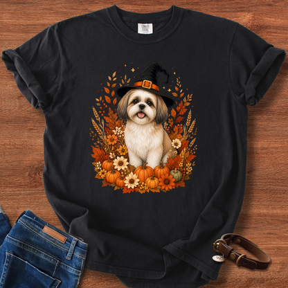 Shih Tzu Halloween Witch T-Shirt