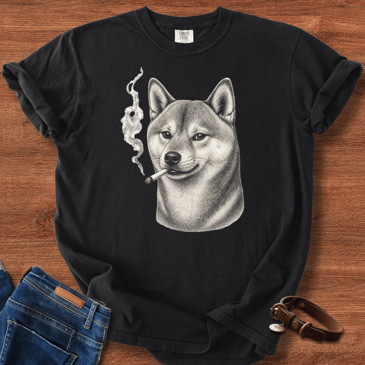 Akita Inu Smoke T-Shirt