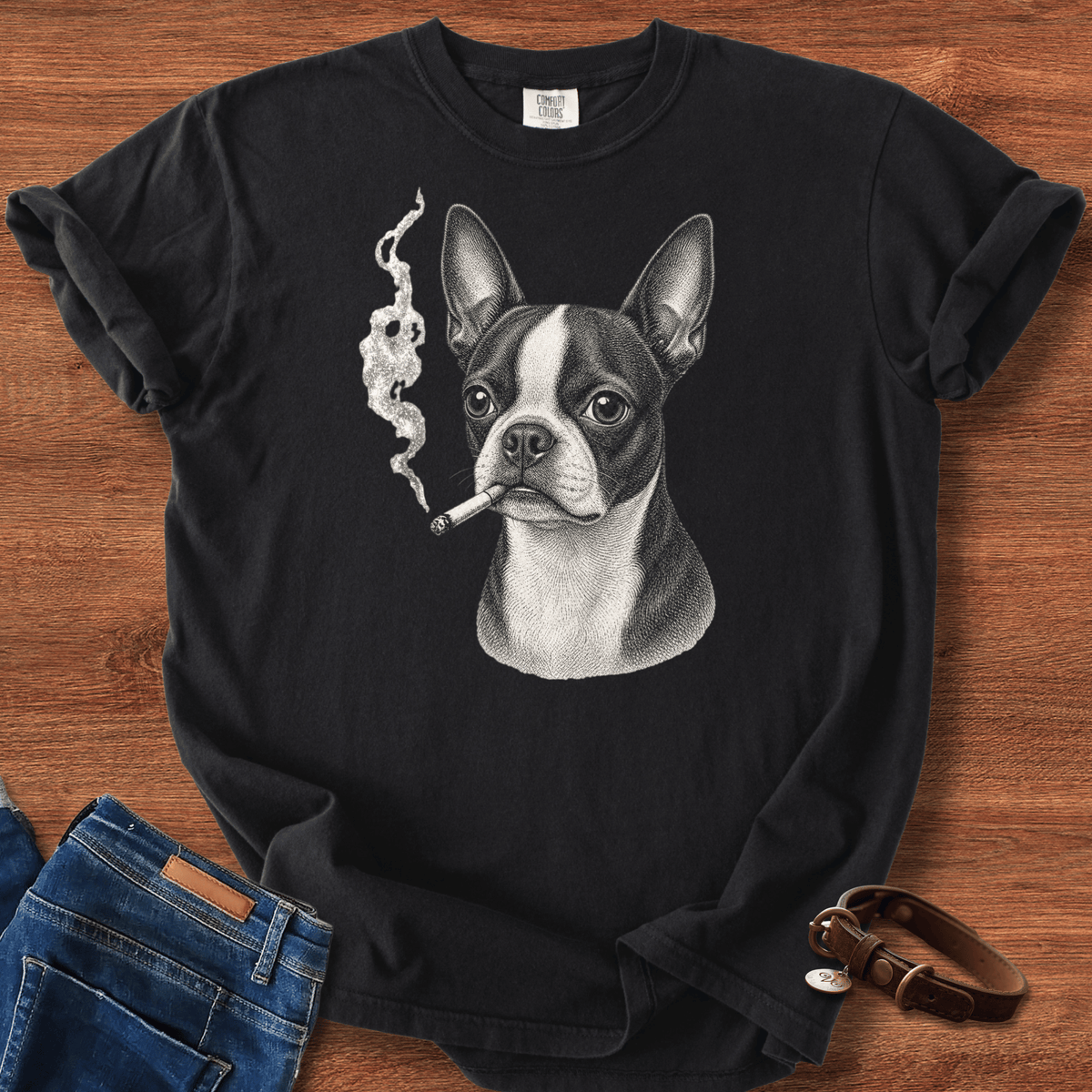 Boston Terrier Smoke T-Shirt