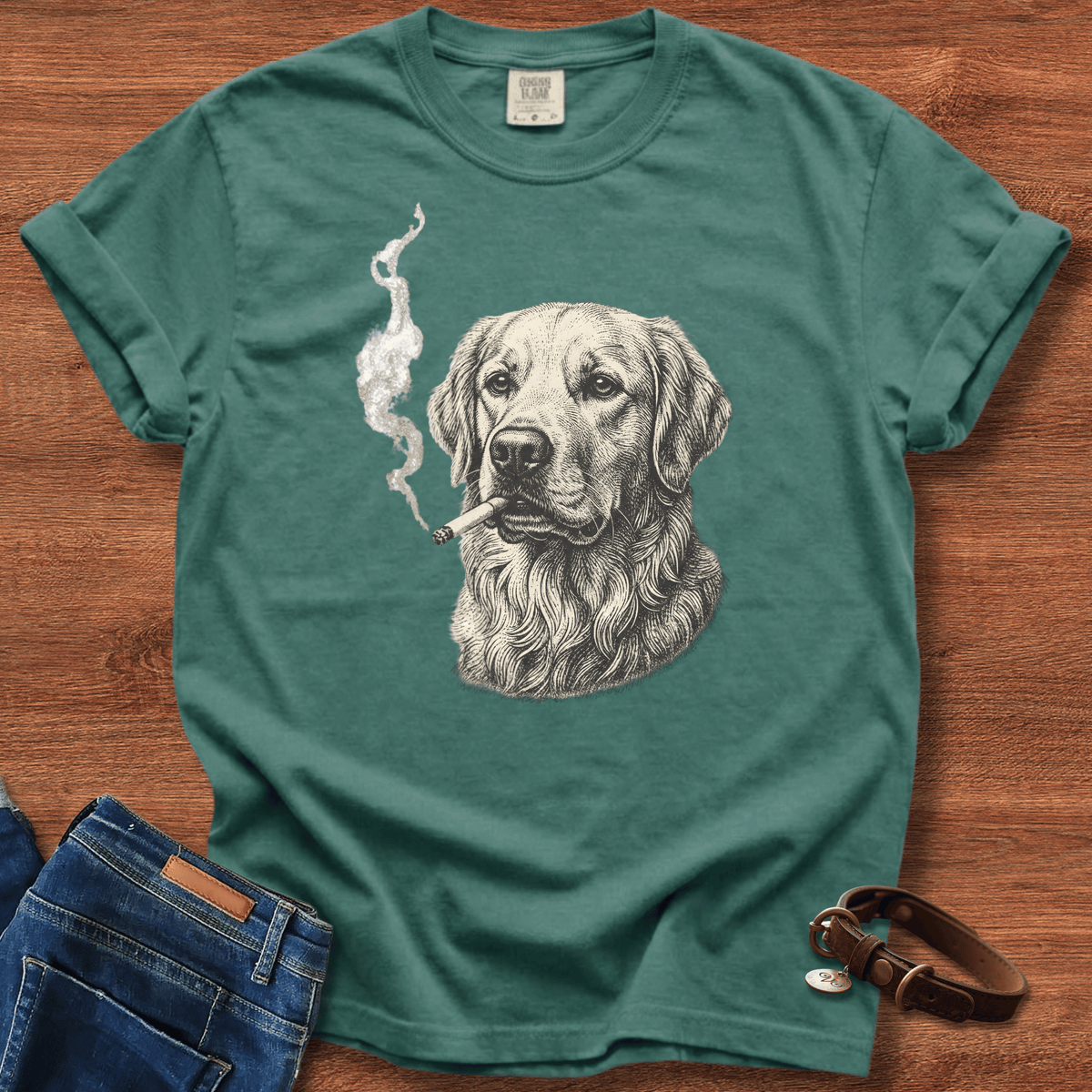 Golden Retriever Smoke T-Shirt