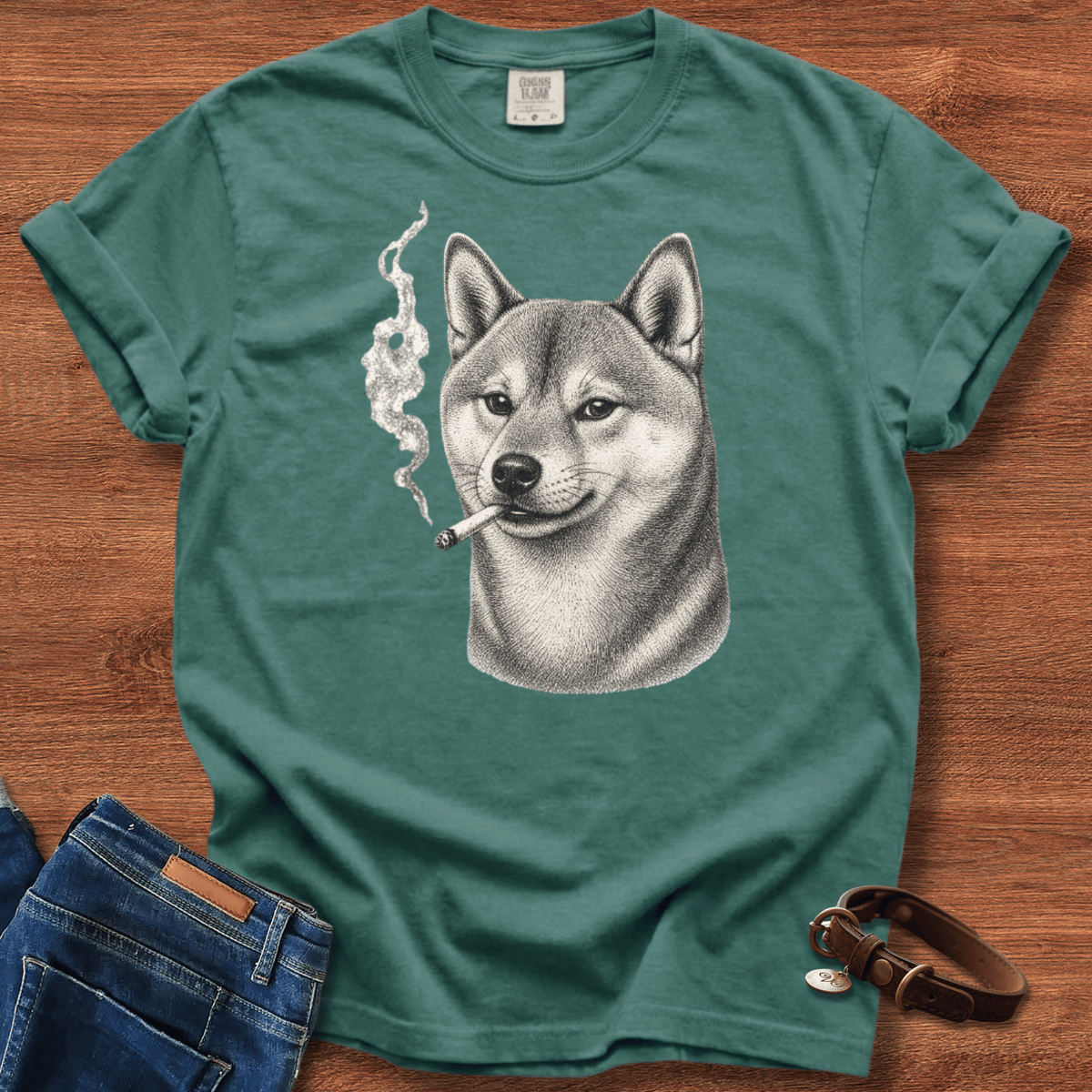 Akita Inu Smoke T-Shirt