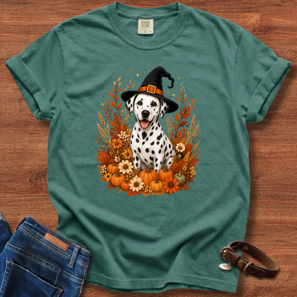 Dalmatian Halloween Witch T-Shirt