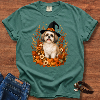Shih Tzu Halloween Witch T-Shirt