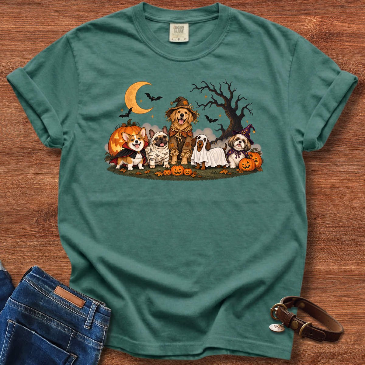 Boo Crew Two Halloween Dog T-Shirt