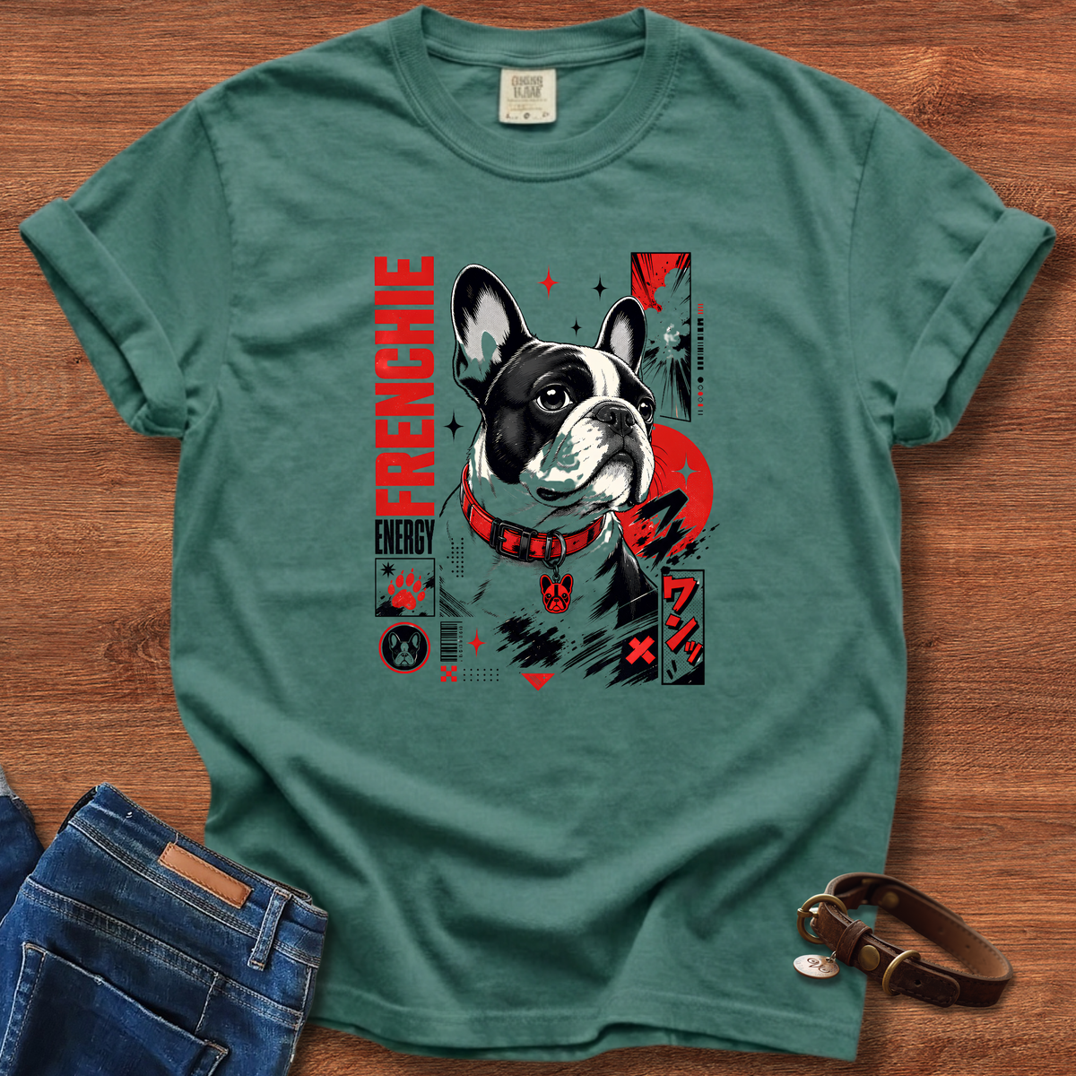 Frenchie Manga Energy Two Manga T-Shirt