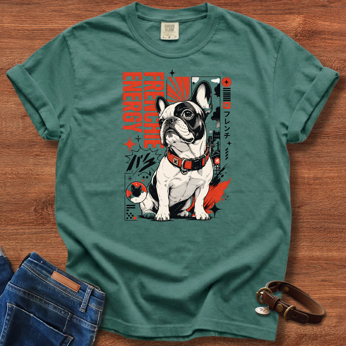 Frenchie Manga Energy T-Shirt
