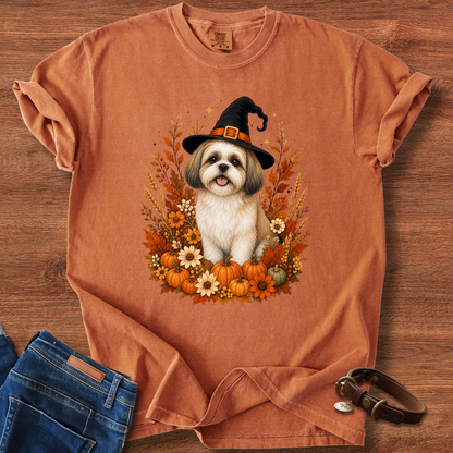Shih Tzu Halloween Witch T-Shirt