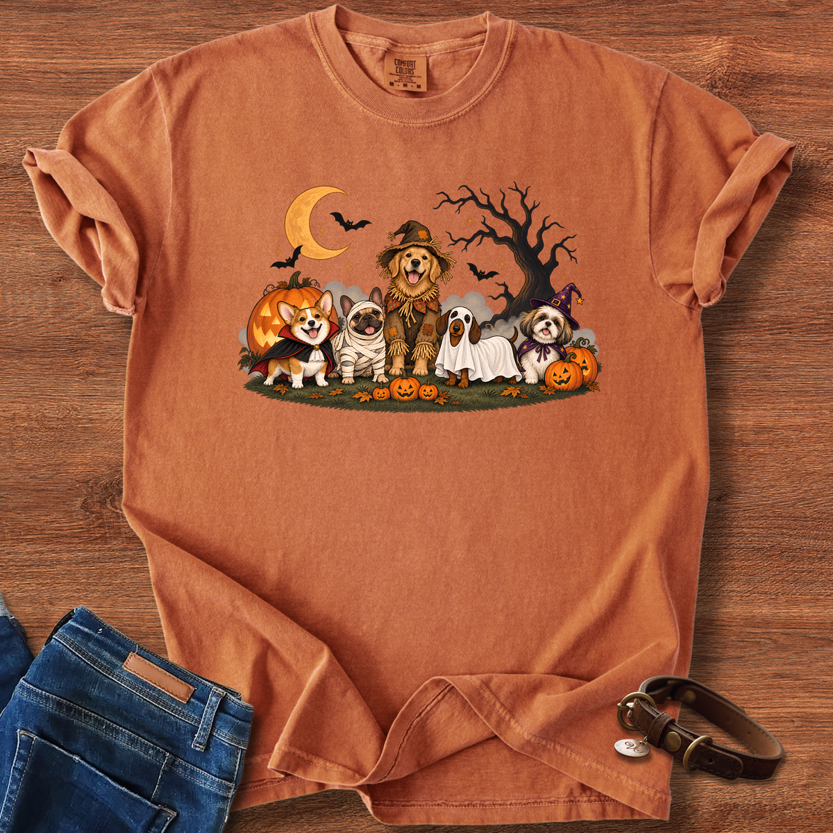 Boo Crew Two Halloween Dog T-Shirt