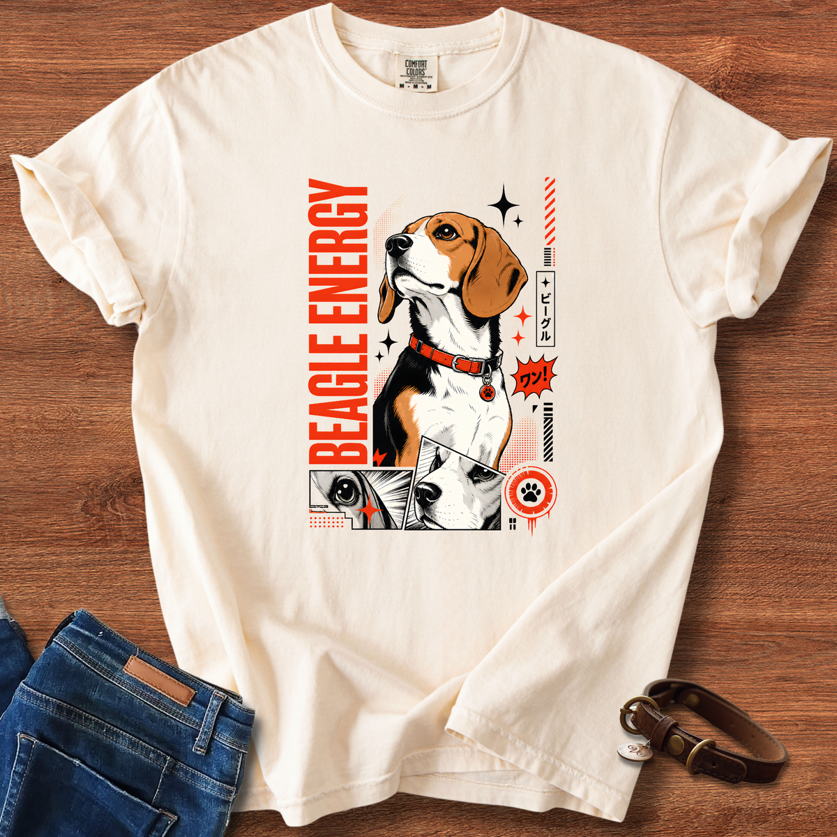 Beagle Energy Manga T-Shirt
