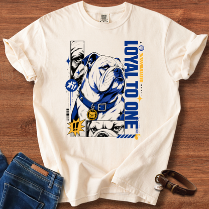 Bulldog Loyal To One Manga T-Shirt