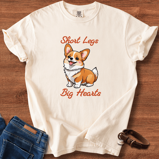 Corgi Short Legs, Big Hearts T-Shirt
