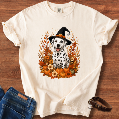 Dalmatian Halloween Witch T-Shirt