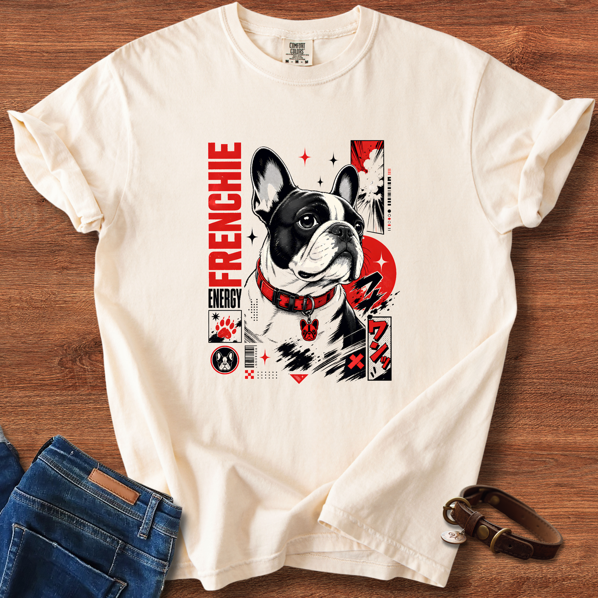 Frenchie Manga Energy Two Manga T-Shirt