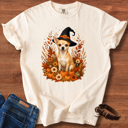 Chihuahua Halloween Witch T-Shirt