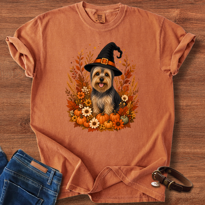 Pomeranian Halloween Witch T-Shirt