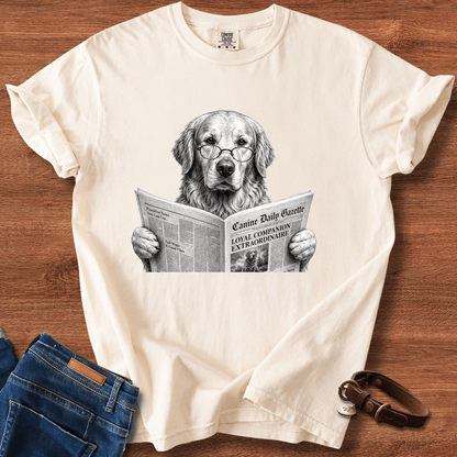 Golden Retriever Reading T-Shirt