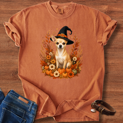 Chihuahua Halloween Witch T-Shirt