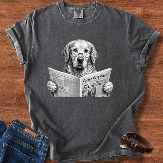 Golden Retriever Reading T-Shirt