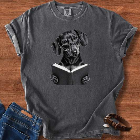 Doxie Reading T-Shirt