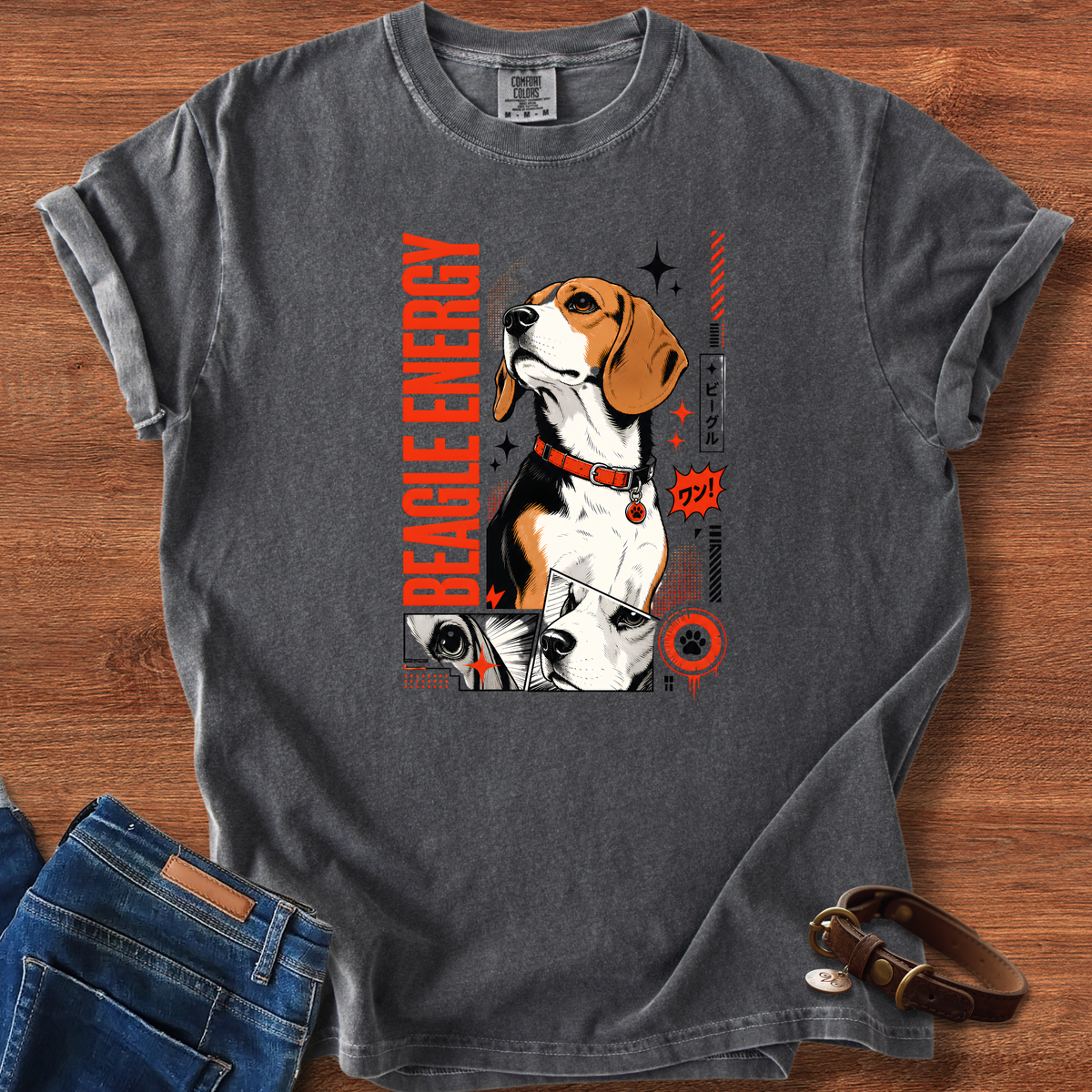 Beagle Energy Manga T-Shirt