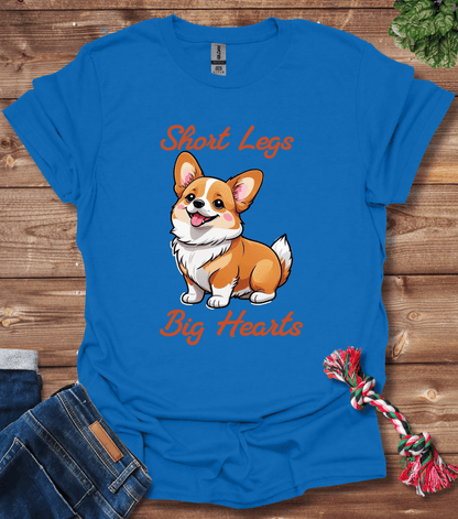 Corgi - Short Legs, Big Heart T-Shirt