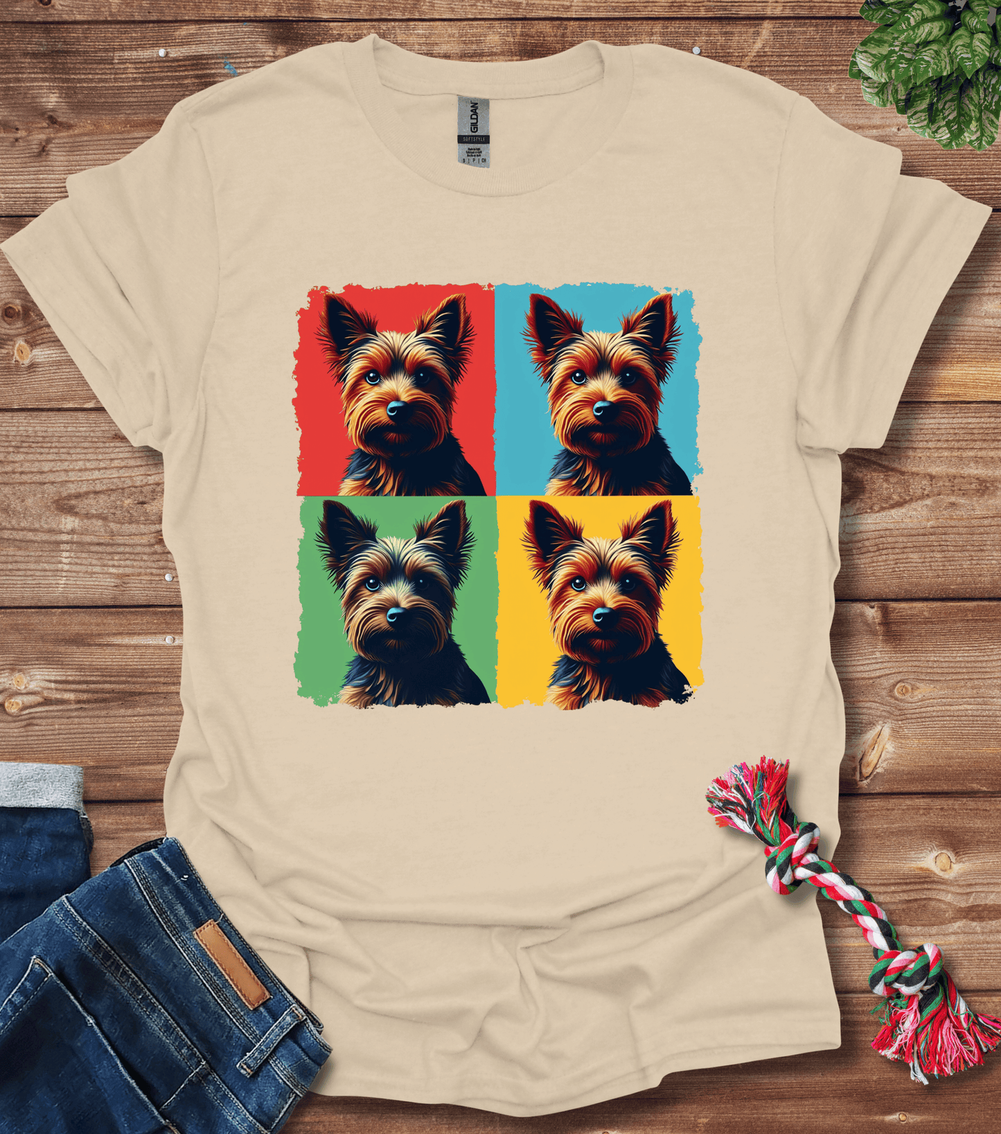 Colorful Yorkie T-Shirt