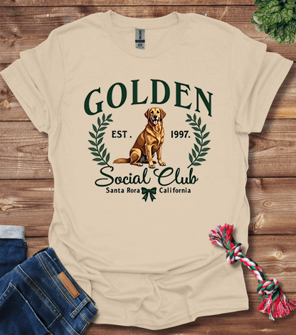 Golden Social Club - Golden Retriever T-Shirt
