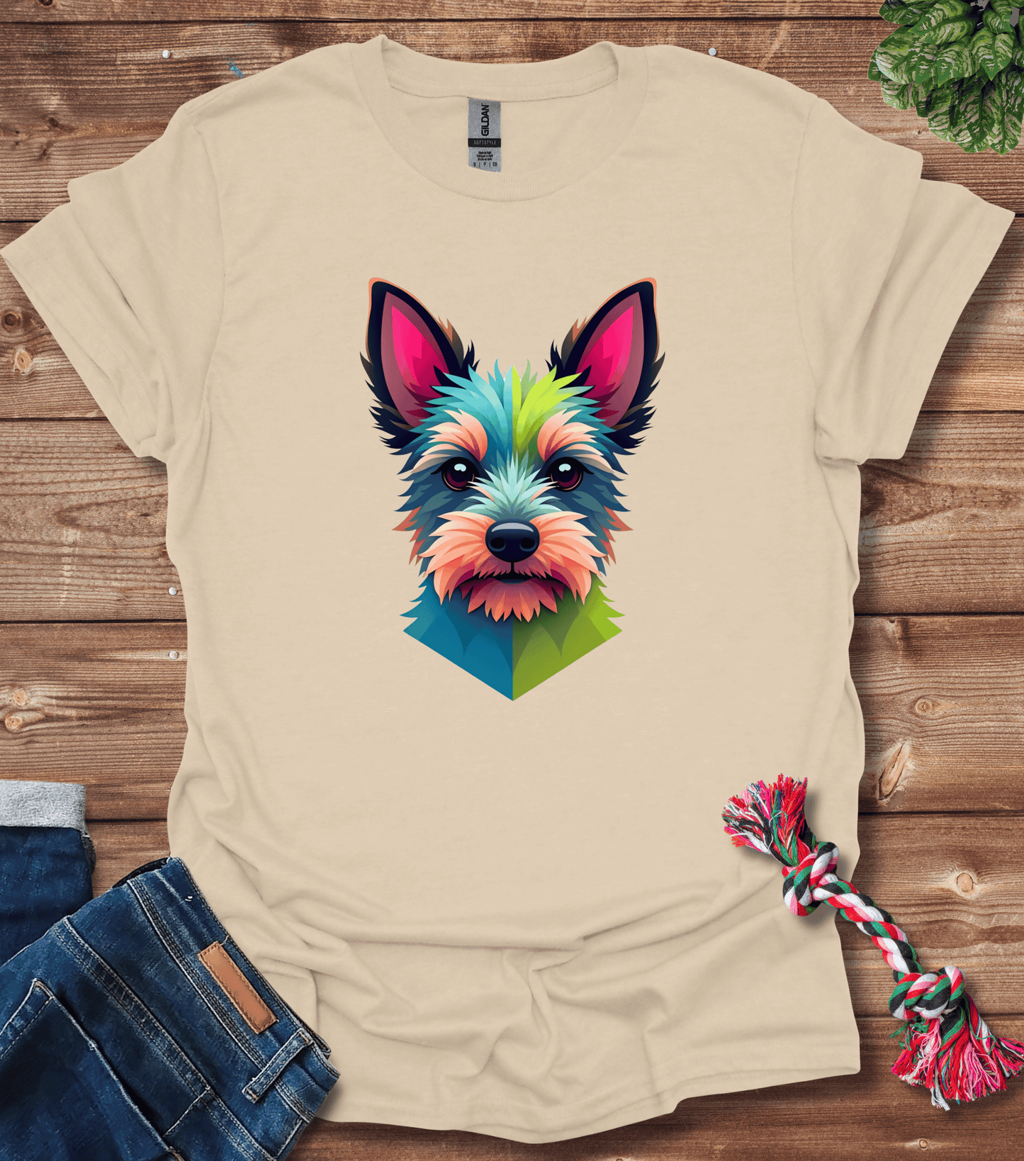 Yorkie Geometry T-Shirt