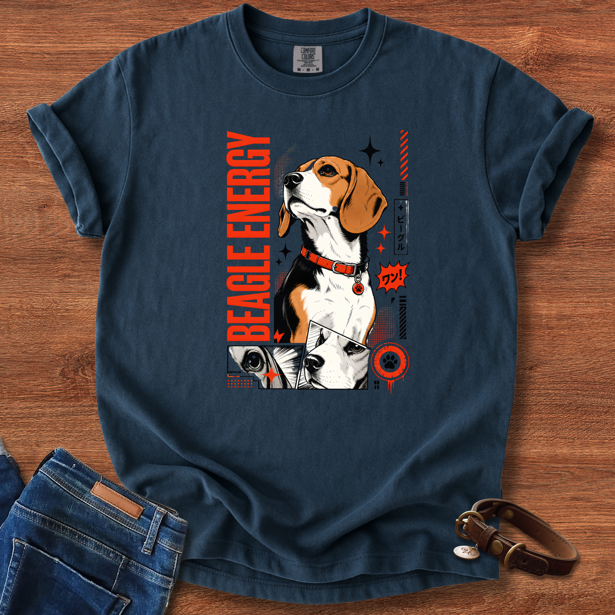 Beagle Energy Manga T-Shirt