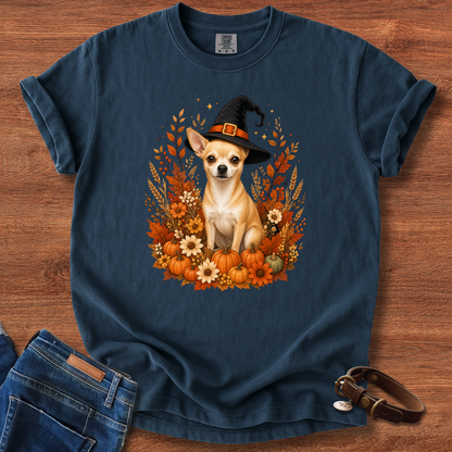 Chihuahua Halloween Witch T-Shirt