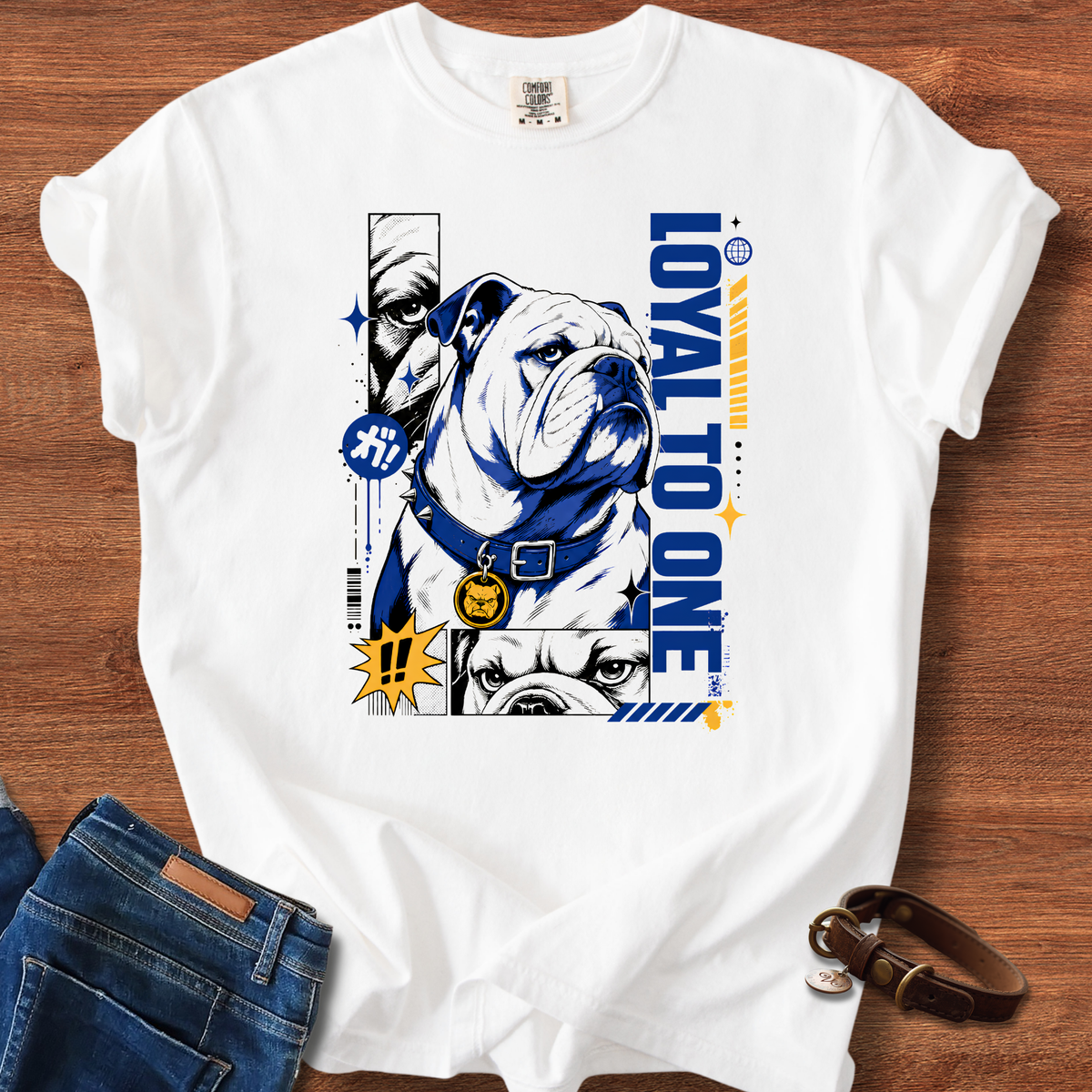 Bulldog Loyal To One Manga T-Shirt