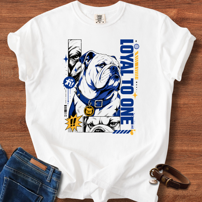 Bulldog Loyal To One Manga T-Shirt