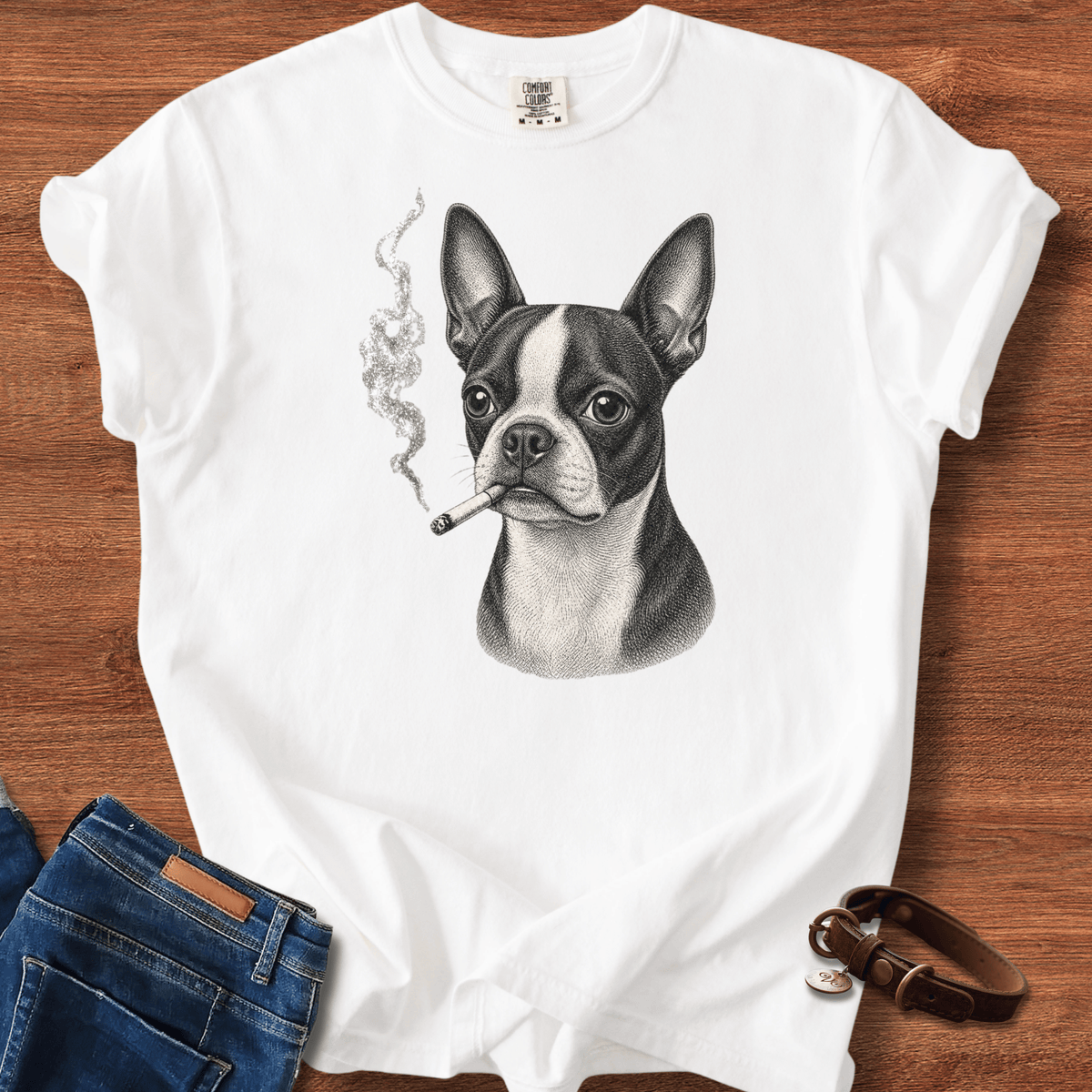 Boston Terrier Smoke T-Shirt