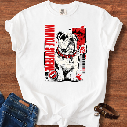 Bulldog Wrinkle Manga T-Shirt