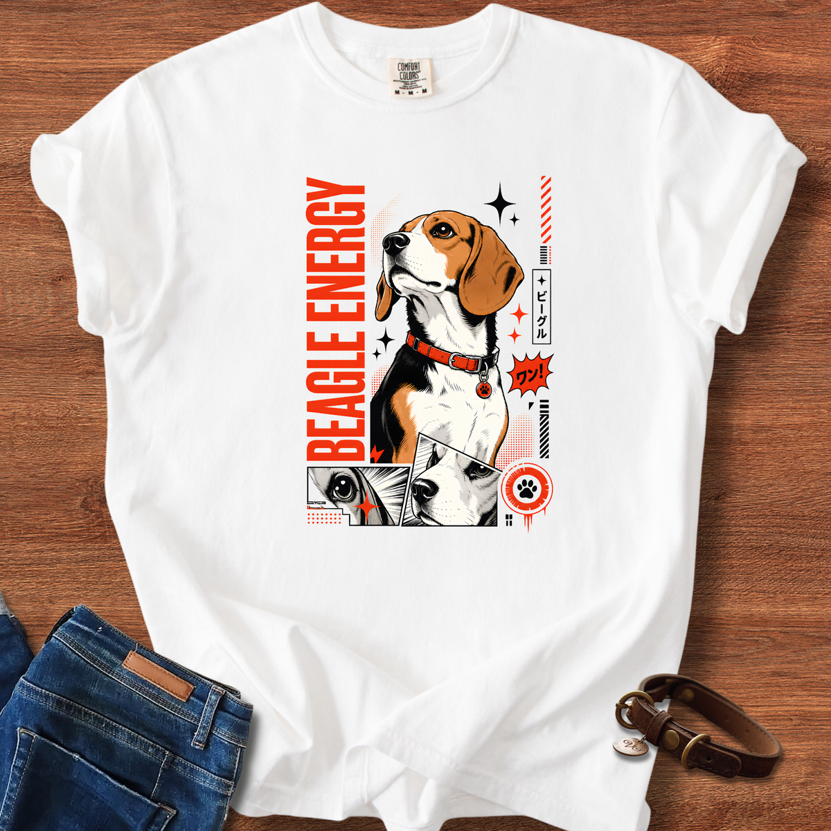 Beagle Energy Manga T-Shirt
