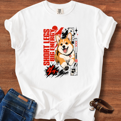 Corgi Energy Manga T-Shirt