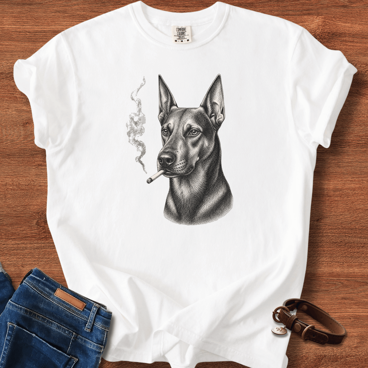 Doberman Shepherd Smoke T-Shirt