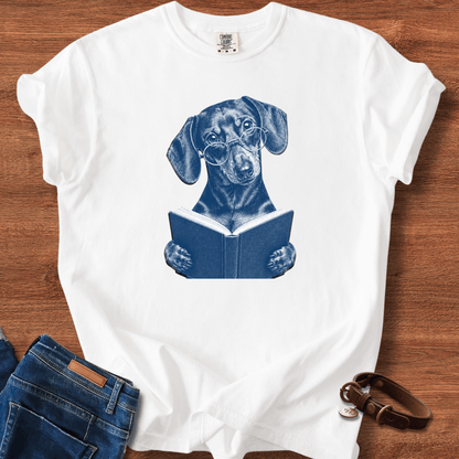 Doxie Reading T-Shirt