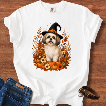 Shih Tzu Halloween Witch T-Shirt