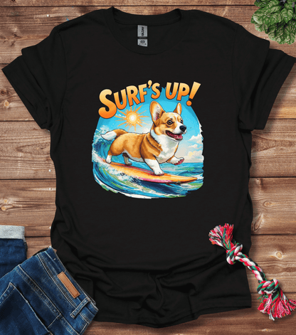 Corgi Surfs Up T-Shirt