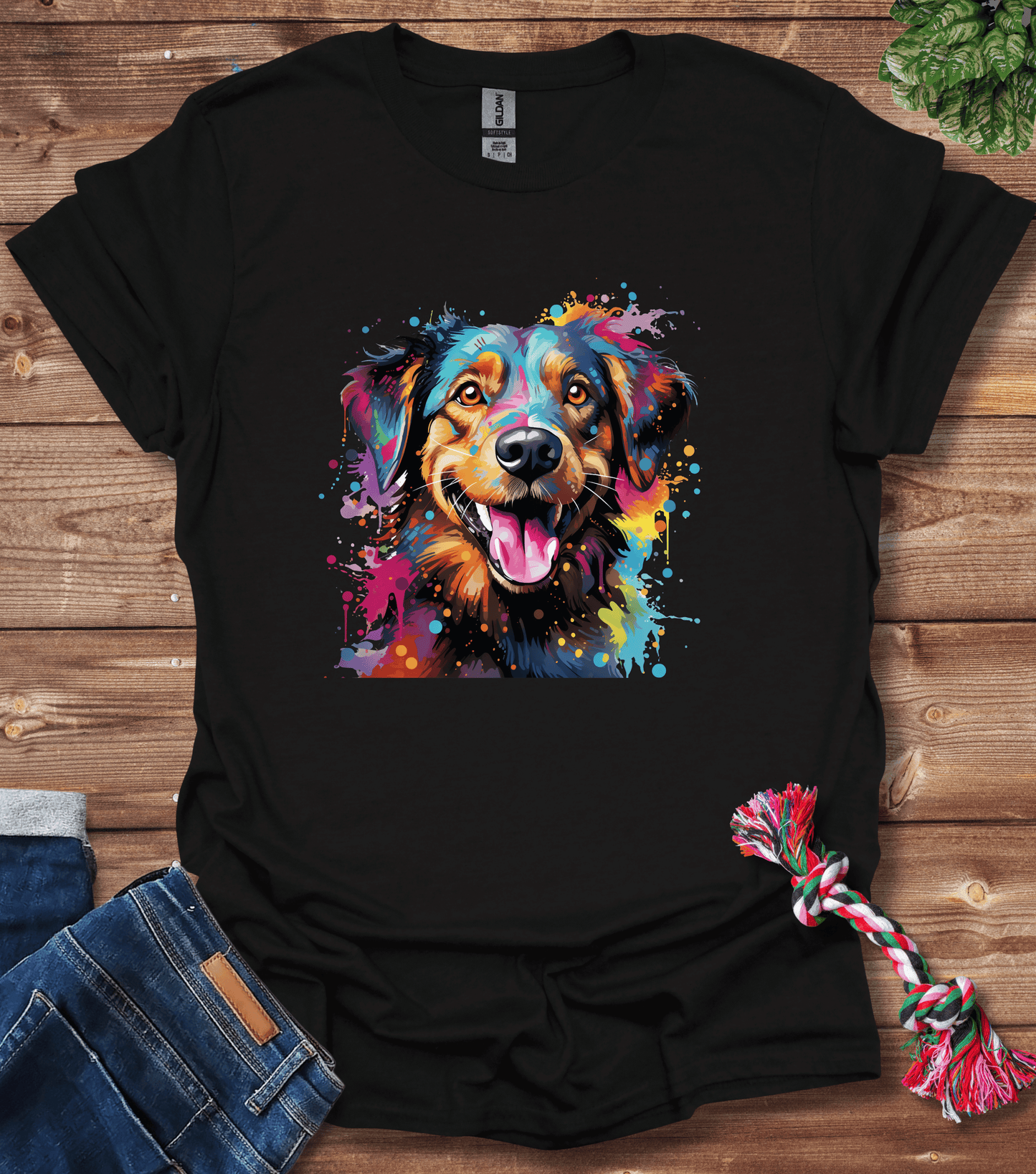 Color Splash Dog - First T-Shirt