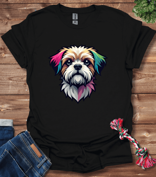 Geometric Shih Tzu T-Shirt