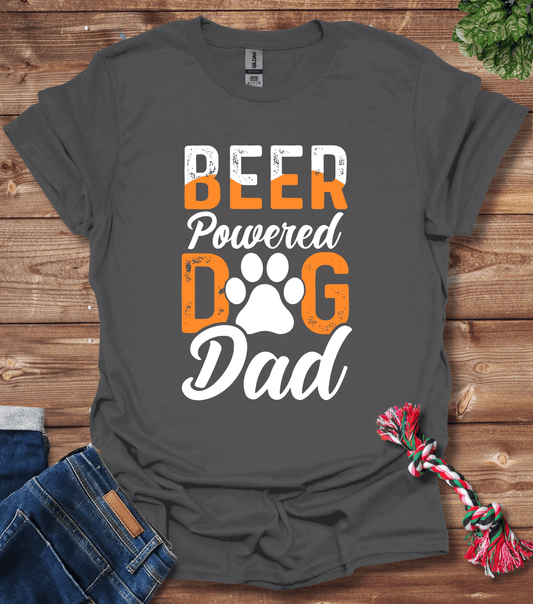 Beer Powered Dog Dad T-Shirt